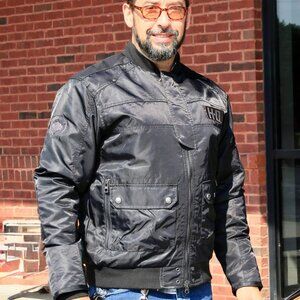 Men's German HD Bomber Motorcycle Jacket
